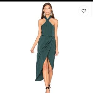 Shona joy core knot dress in color seaweed.